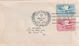 United Nations 1955 FDC - Cartas & Documentos