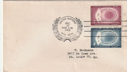 United Nations 1956 FDC - Storia Postale