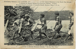()Océanie - Salomon - Natives Of Choiseul British Salomon Islands ' On The War Path" - Solomon Islands
