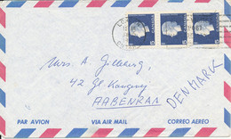 Canada Air Mail Cover Sent To Denmark - Poste Aérienne