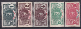 DAHOMEY - 1906 - YVERT N°18/22 * MH - COTE = 66 EUR - FAIDHERBE - Ungebraucht