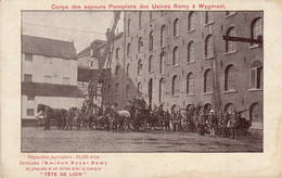 Carte Postale Usine Remy à Wygmael Corps Des Sapeurs Pompiers - Leuven