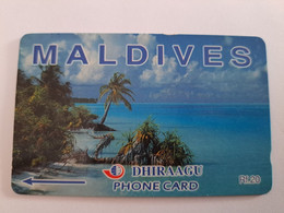 MALEDIVEN /MALDIVES  GPT CARD   109MLDB / Units 20  / COCONUT PALMS /MALDIVES    **11002** - Maldive
