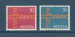 ⭐ Suisse - YT N° 883 Et 883 ** - Neuf Sans Charnière - 1971 ⭐ - Unused Stamps