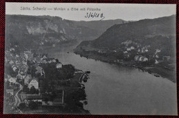 Old Postcard 1921 Sächs Schweiz - Wehlen A Elbe Mit Pötzscha - Wehlen