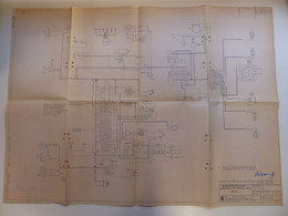 HUEGE LOT (+-35 PRINTS) Lot Technical Drawings Of Military Vehicles And Electric Circuits, Including 'Fahrschulpanzer' - Andere Plannen