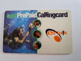 CURACAO NAF 25,- LADY UNDERWATER/ LIGHT SERIAL NR/   PREPAID CALLINGCARD (RR)   EZ TALK THICK CARD    ** 11018 ** - Antillen (Niederländische)