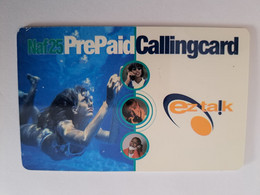 CURACAO NAF 25,- LADY UNDERWATER/ SMALL   SERIAL NR/   PREPAID CALLINGCARD (RR)   EZ TALK THICK CARD    ** 11020 ** - Antillen (Nederlands)