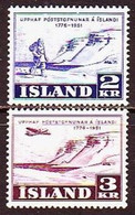 1951. Iceland. Polar Post. MNH. Mi. Nr. 273-74 - Nuevos