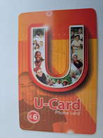 NETHERLANDS   € 6,- U CARD PHONECARD     PREPAID  Nice Used  ** 11025** - GSM-Kaarten, Bijvulling & Vooraf Betaalde