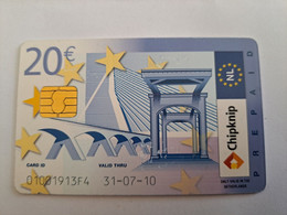 NETHERLANDS   € 20,- CHIP CARD / CHIPKNIP/31-07-10 TRIAL CARDS !!!!/ NICE USED  ** 15527** - GSM-Kaarten, Bijvulling & Vooraf Betaalde