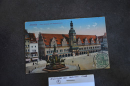POSTCARD CARTE POSTAL KARTE POST CARD GERMANY DEUTSCHES REICH STAMP ALTES RATHAUS MIT SIEGESDENKMAL VG 1912 - Da Identificare