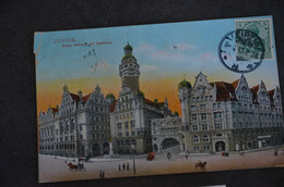 POSTCARD CARTE POSTAL KARTE POST CARD GERMANY DEUTSCHES REICH STAMP LEIPZIG NEUES RATHAUS STADTHAUS VG 1912 - Da Identificare