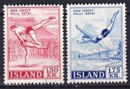 1957. Iceland. Sport. Used. Mi. Nr. 314-15 - Used Stamps