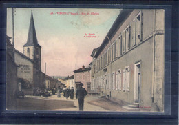 88. Vincey. Rue De L'église. Carte Colorisée - Vincey