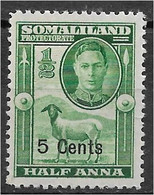 Somaliland Protectorate 1951. Scott #116 (MH) Blackhead Sheep - Somaliland (Protectoraat ...-1959)