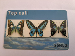 NETHERLANDS  FL 25,- TP CALL/ BUTTERFLYS    PREPAID  Nice Used  ** 11044** - Schede GSM, Prepagate E Ricariche