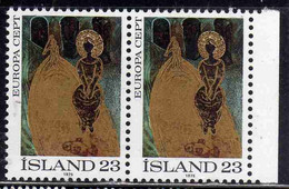 ISLANDA ICELAND ISLANDE ISLAND 1975 EUROPA CEPT UNITED SUN QUEEN BY JOHANNES KJARVAL 23k MNH - Neufs