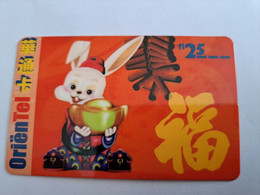 NETHERLANDS   FL. 25,- / ORIENTEL / BUNNY / OLDER CARD    PREPAID  Nice Used  ** 11046** - [3] Handy-, Prepaid- U. Aufladkarten