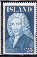 ISLANDA ICELAND ISLANDE ISLAND 1975 FAMOUS ICELANDERS ARNI MAGNUSSON BY HJALTI THORSTEINSSON 23k USED USATO OBLITERE' - Usati