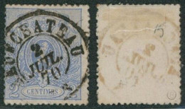 Petit Lion Dentelé - N°24 Obl Double Cercle "Neufchateau" - 1866-1867 Piccolo Leone