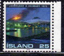 ISLANDA ICELAND ISLANDE ISLAND 1975 VOLCANIC ERUPTION HEIMAEY 25k USED USATO OBLITERE' - Oblitérés