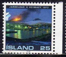 ISLANDA ICELAND ISLANDE ISLAND 1975 VOLCANIC ERUPTION HEIMAEY 25k USED USATO OBLITERE' - Used Stamps