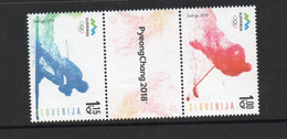 OLYMPICS -  SLOVENIA - 2018 - PYEONGCHANG SET OF 2 IN PAIR  MINT NEVER HINGED, SG CAT£10.75 - Invierno 2018 : Pieonchang