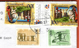 Hungari / 2001 Furniture,  Chair, 2008 Stamp Day - 550th Anniversary Of The Election Of Matyas, Horse, Castle - Storia Postale