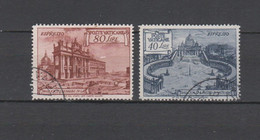 EXPRES N° 11 & 12 = 2 TIMBRES VATICAN EXPRES OBLITERES DE 1949  Cote : 40 € - Exprès