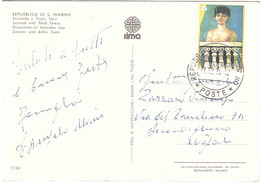 1975 CARTOLINA SECONDA E TERZA TORRE - Cartas & Documentos