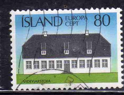 ISLANDA ICELAND ISLANDE ISLAND 1978 EUROPA CEPT UNITED BAILIFF'S RESIDENCE VIDEY ISLAND 1752 80k USED USATO OBLITERE' - Oblitérés