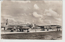 Vintage Rppc KLM K.L.M Royal Dutch Airlines Lockheed Constellation & Convair @ Schiphol Amsterdam Airport - 1919-1938: Entre Guerres