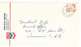 56310 ) Canada  Cache Creek Postmark   1969 - Covers & Documents