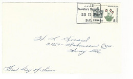 56325 ) Canada  Websters Corners  Postmark  1966 First Day Of Issue FDC - Cartas & Documentos