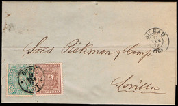 Vizcaya - Edi O 154 +153- Carta Mat Fech Tp.II "Bilbao (20)" A Sevilla - Storia Postale