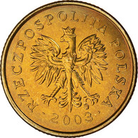 Monnaie, Pologne, 5 Groszy, 2003, Warsaw, SPL+, Laiton, KM:278 - Pologne