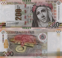 PERU       200 Nuevos Soles       P-191       22.3.2012 (2018)       UNC - Pérou