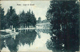 PRATO - LAGO DI GALCETI - EDIZIONE SANTINI - SPEDITA 1918  (11505) - Prato