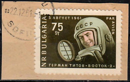 1961 Titov Mi 1279 / YT A 83 / Sc C84 On Piece / Fragment / Briefstück [zro] - Airmail