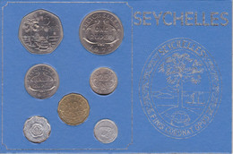 SERIE COMPLETA DE 7 MONEDAS DE SEYCHELLES DE LOS AÑOS 1972 - Seychelles