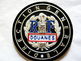 PATCH DES DOUANES LA DIRECTION GENERALE DES DOUANES (CANNETILLE) 11CM - Ecussons Tissu