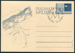 Liechtenstein 1965 - Michel P52 / P 52 - Oo Oblit. Used Gebruikt - Ersttags-Sonderstempel /prem. Jour - Enteros Postales