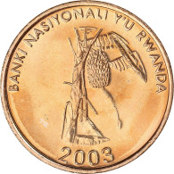 Monnaie, Rwanda, 10 Francs, 2003, SUP, Brass Plated Steel, KM:24 - Rwanda