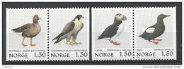 Norvège 1981 N°783a/785a  Paires Neuves** Oiseaux - Unused Stamps