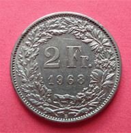 - SUISSE - 2 Francs - 1968 - - 2 Francs