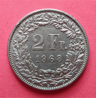 - SUISSE - 2 Francs - 1968 - - 2 Franken