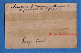 CPA Photo - AVIGNON - Manoeuvres De Pontage - Juin 1910 - Régiment Du Génie ? - Bateau / Levage D' Ancre - Pont Flottant - Manoeuvres