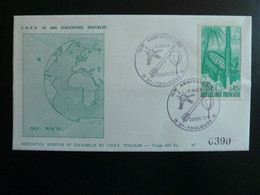 Enveloppe Commémorative 10eme Anniversaire CNES Toulouse 23/09/1972 - Eole - Tirage 600 Ex - Europa