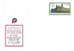 DDR Ganzsachenkarte Stationary 1989 - Philatelia Köln - Postfrisch - Postcards - Mint